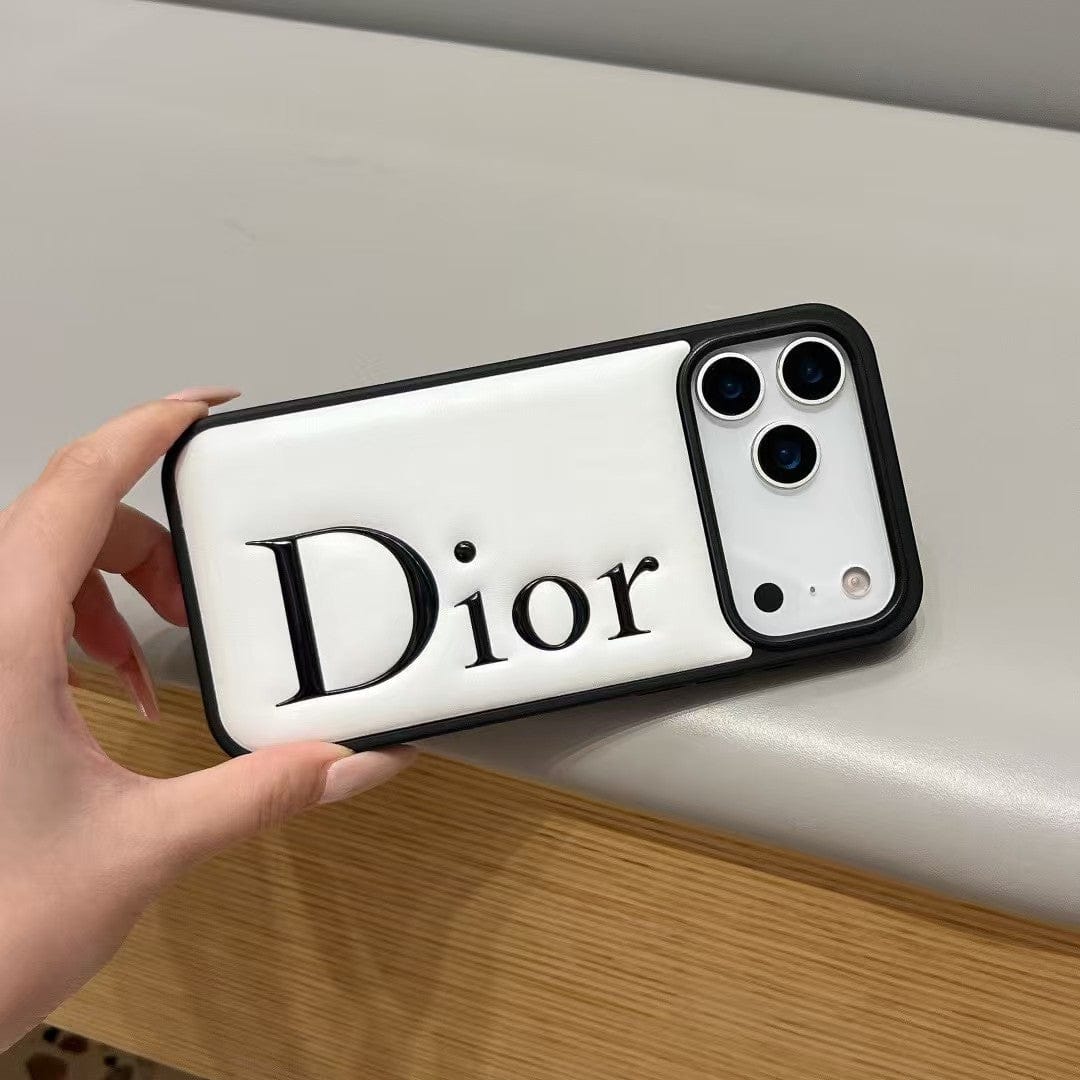 HypedEffects Dior Signature Minimalist Luxury Case for iPhone 13 to 17 Pro Max