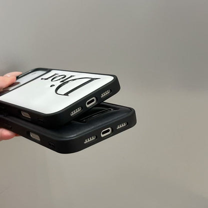 HypedEffects Dior Signature Minimalist Luxury Case for iPhone 13 to 17 Pro Max