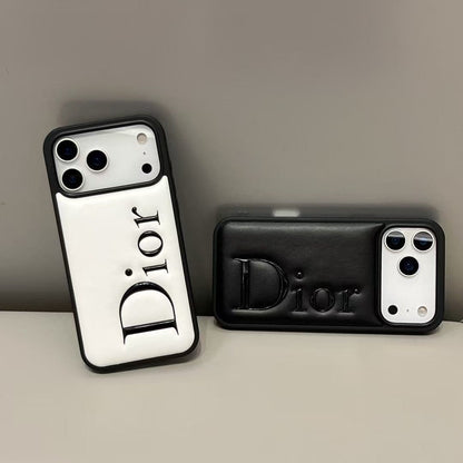 HypedEffects Dior Signature Minimalist Luxury Case for iPhone 13 to 17 Pro Max