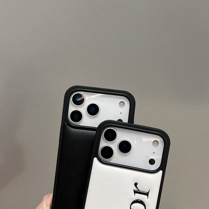 HypedEffects Dior Signature Minimalist Luxury Case for iPhone 13 to 17 Pro Max