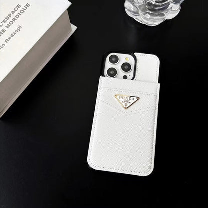 HypedEffects Eelegant White Leather Prada & gucci & Hermes iPhone Cover
