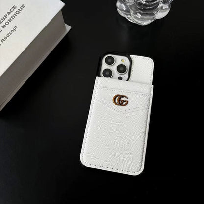HypedEffects Eelegant White Leather Prada & gucci & Hermes iPhone Cover