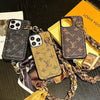 HypedEffects Elegant Louis Vuitton iPhone Case with Handle & Buit-in Card Holder