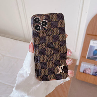 HypedEffects Famous Louis Vuitton & Gucci Patterns iPhone Cases with Extra Pouch