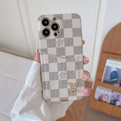 HypedEffects Famous Louis Vuitton & Gucci Patterns iPhone Cases with Extra Pouch