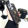 HypedEffects Fashioned Back Pocket Louis Vuitton iPhone Case | Charming chain holder