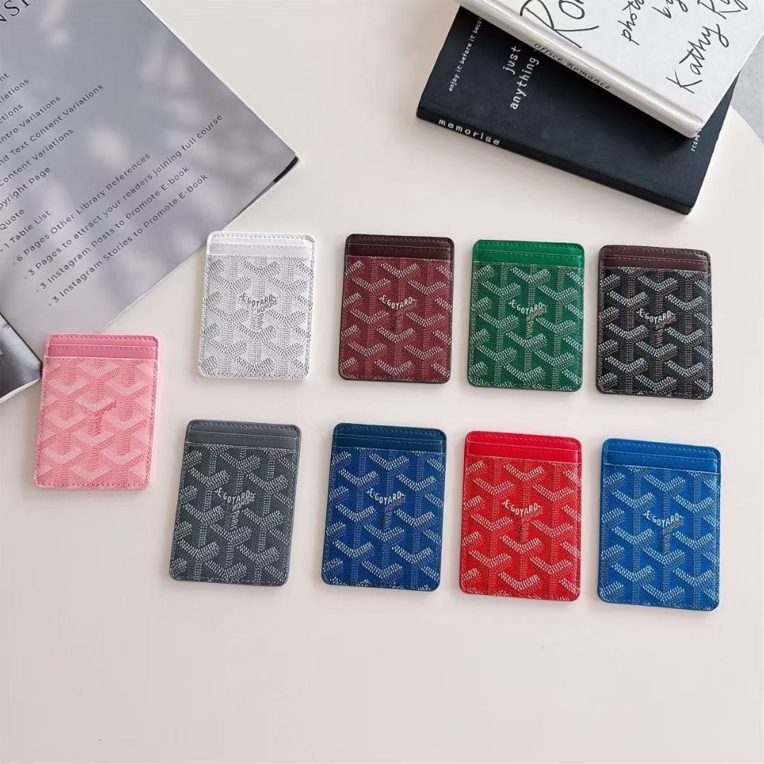 HypedEffects Goyard Card Holder Wallet Signature Pattern Luxury Design