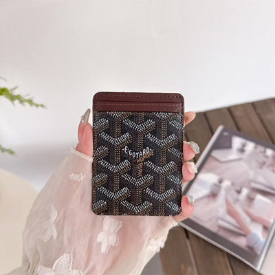 HypedEffects Goyard Card Holder Wallet Signature Pattern Luxury Design