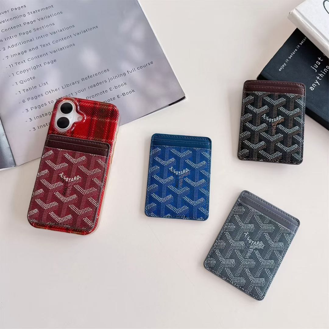 HypedEffects Goyard Card Holder Wallet Signature Pattern Luxury Design
