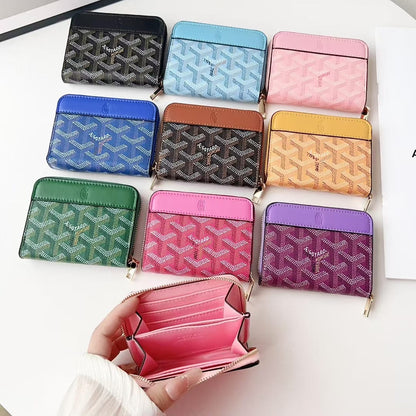 HypedEffects Goyard Zip Around Card Holder Mini Wallet