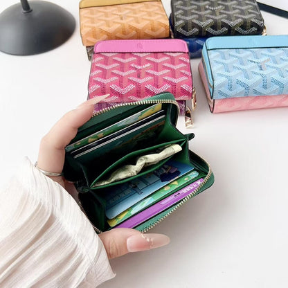 HypedEffects Goyard Zip Around Card Holder Mini Wallet