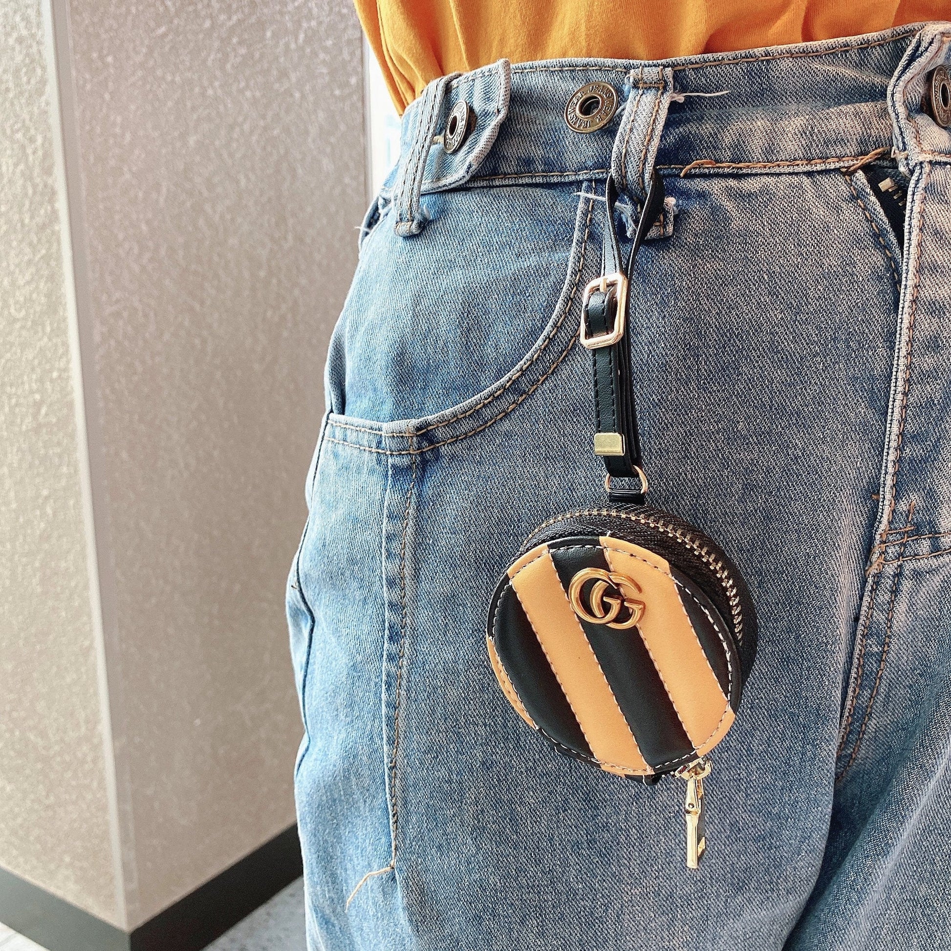 HypedEffects gucci Airpods Pro Leather Bag