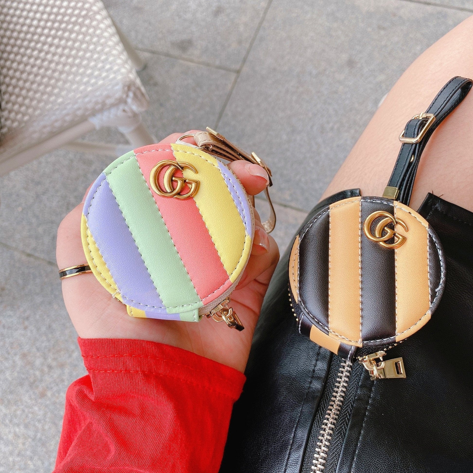 HypedEffects gucci Airpods Pro Leather Bag