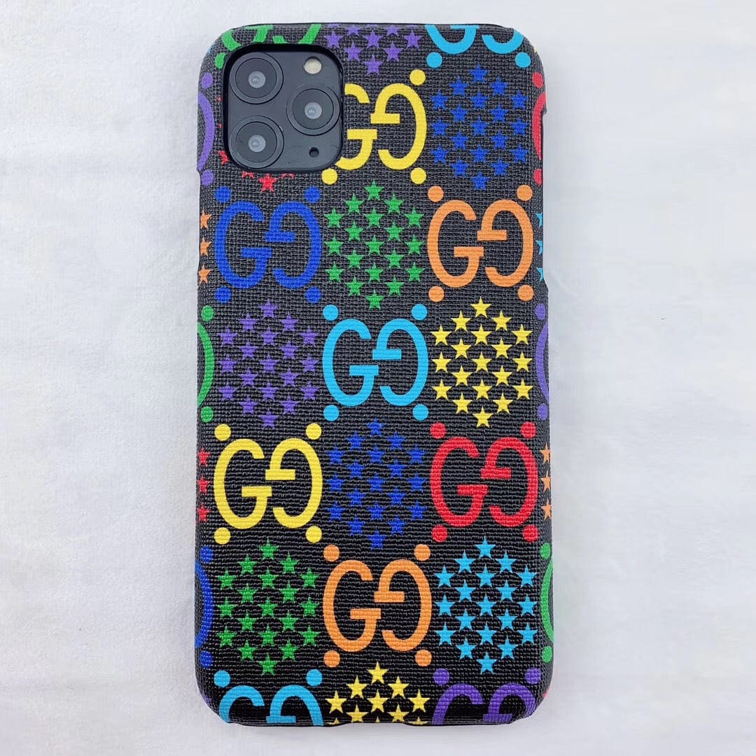 HypedEffects gucci gucci Psychedelic Leather Phone Case For Huawei