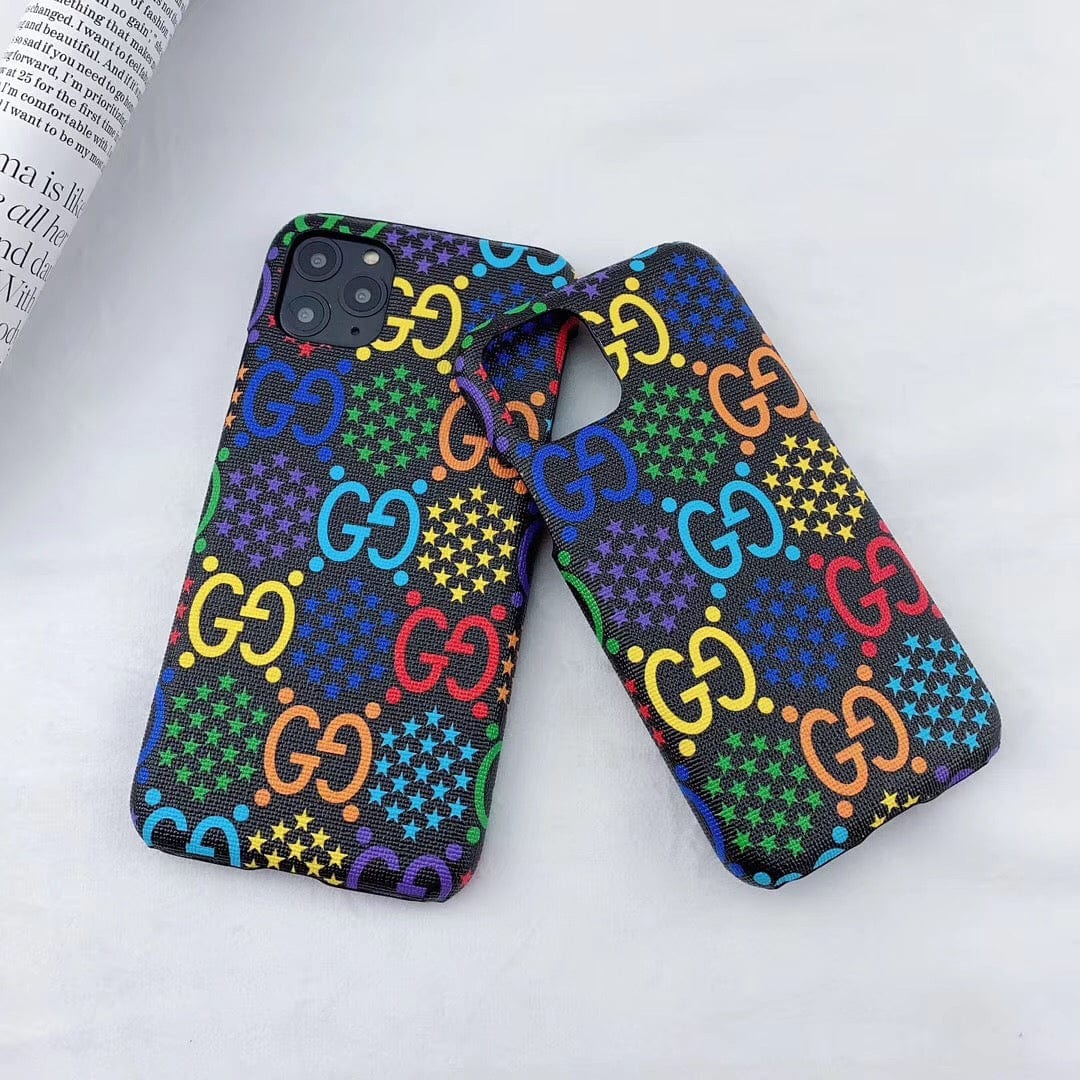 HypedEffects gucci gucci Psychedelic Leather Phone Case For Huawei