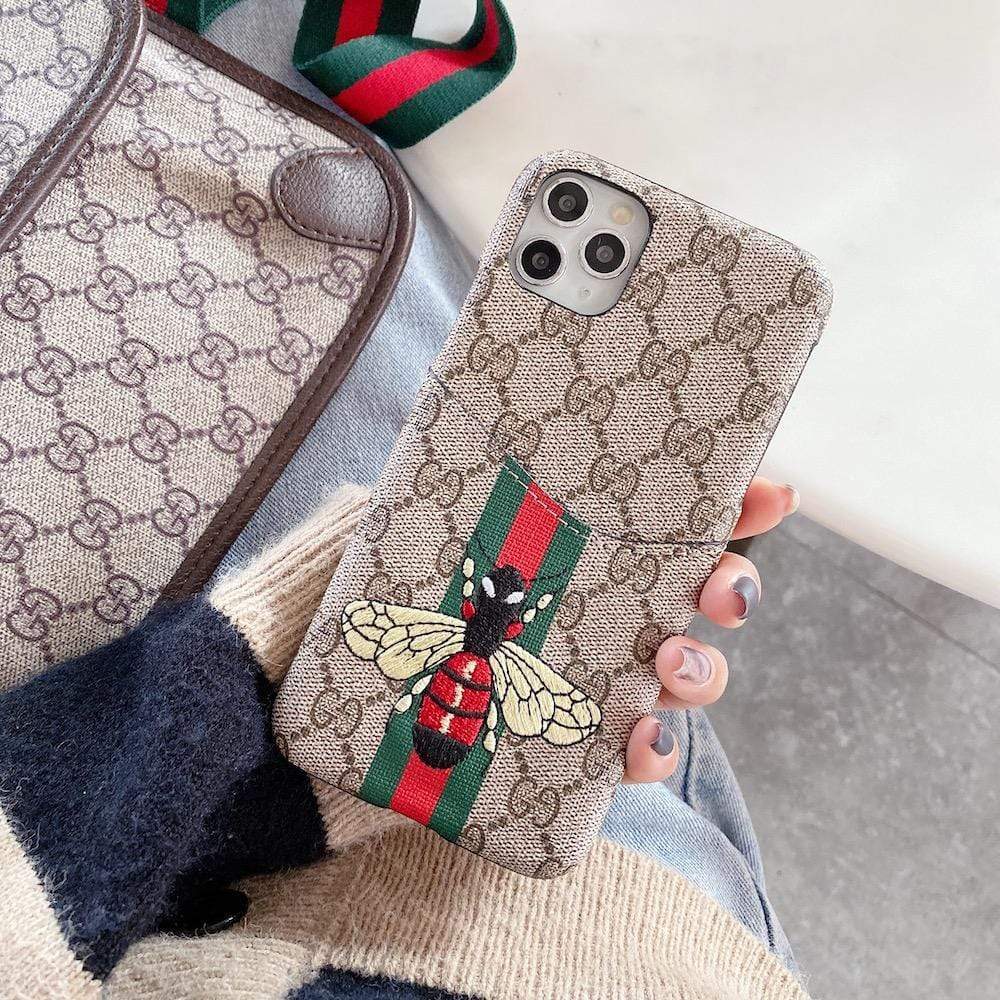 HypedEffects gucci Iphone Cases With Card Pockets