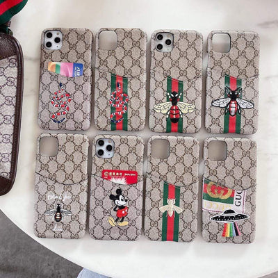 HypedEffects gucci Iphone Cases With Card Pockets