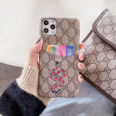 HypedEffects gucci Iphone Cases With Card Pockets (iPhone 12 to 14)