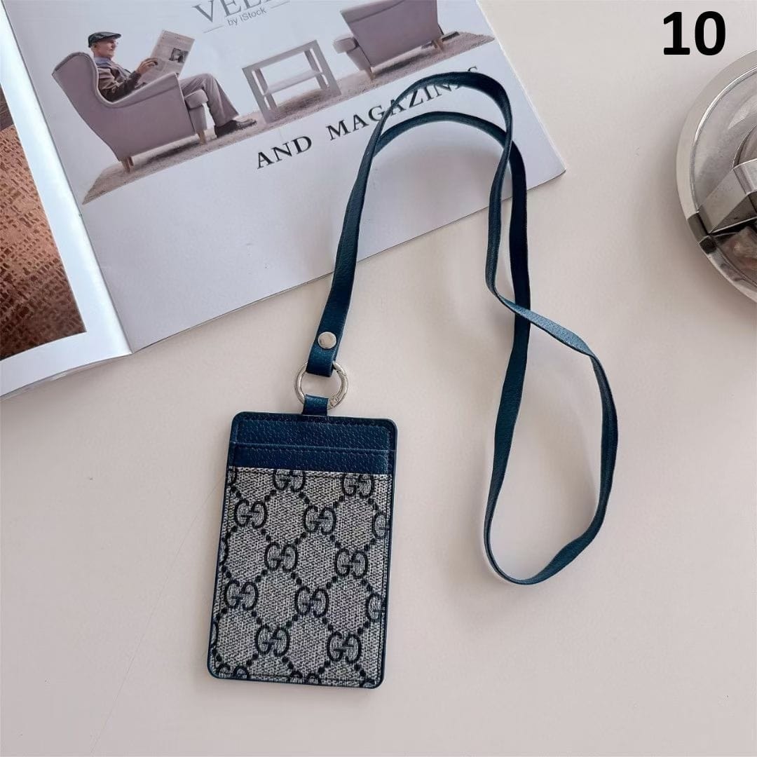 HypedEffects gucci & louis vuitton ID Card Holder with Lanyard