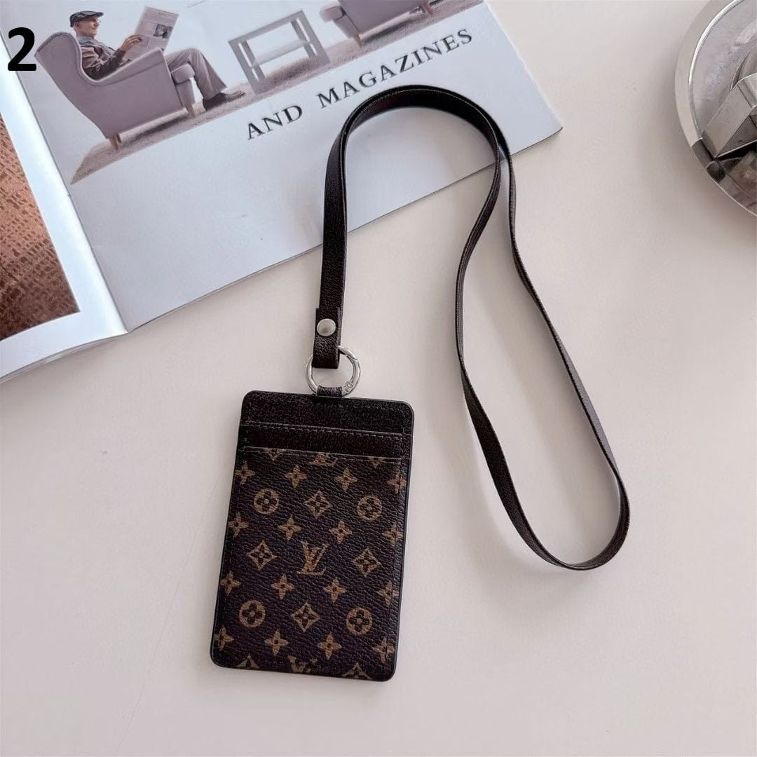 HypedEffects gucci & louis vuitton ID Card Holder with Lanyard