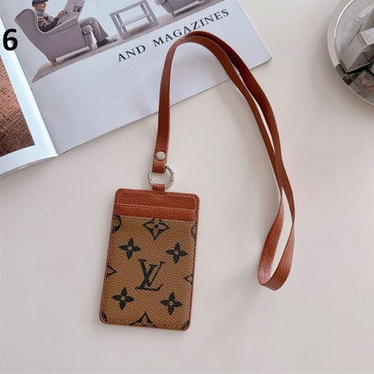 HypedEffects gucci & louis vuitton ID Card Holder with Lanyard