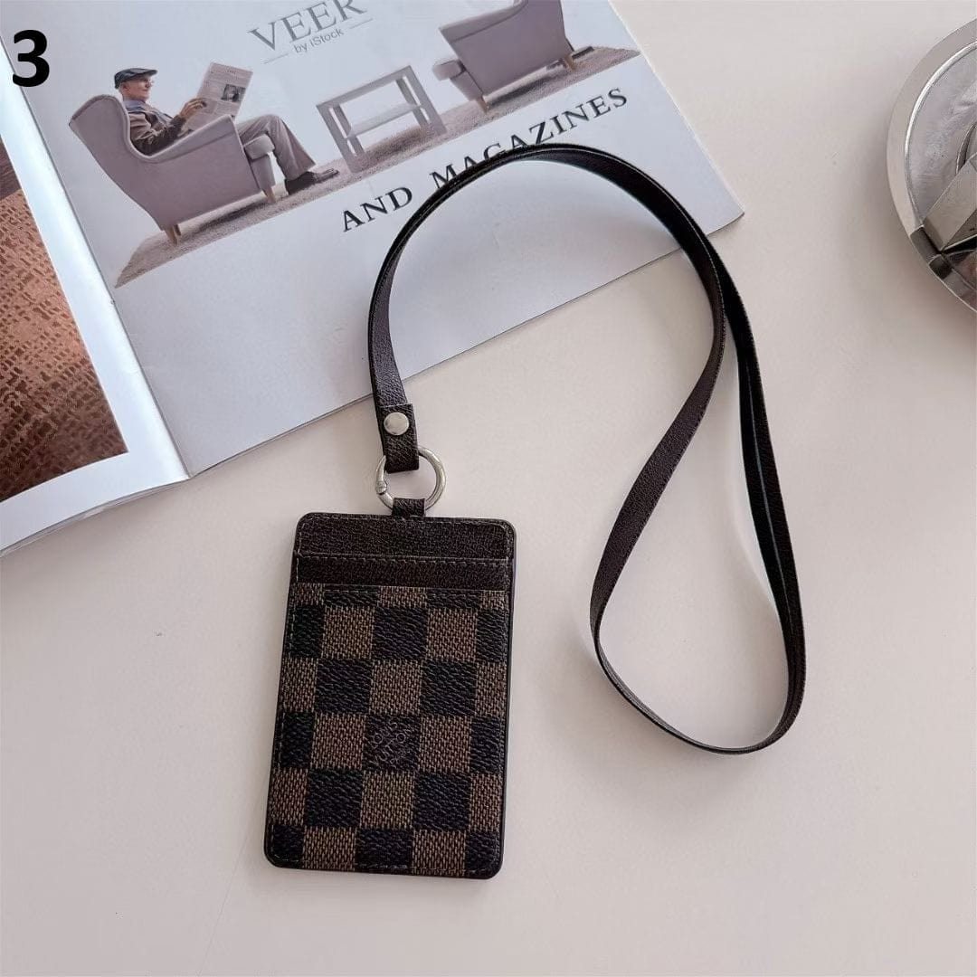 HypedEffects gucci & louis vuitton ID Card Holder with Lanyard