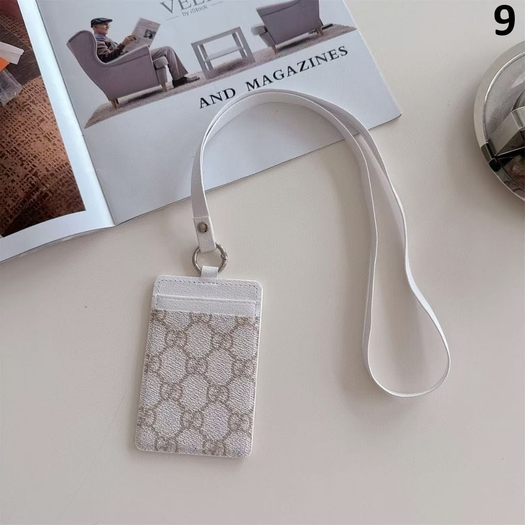 HypedEffects gucci & louis vuitton ID Card Holder with Lanyard