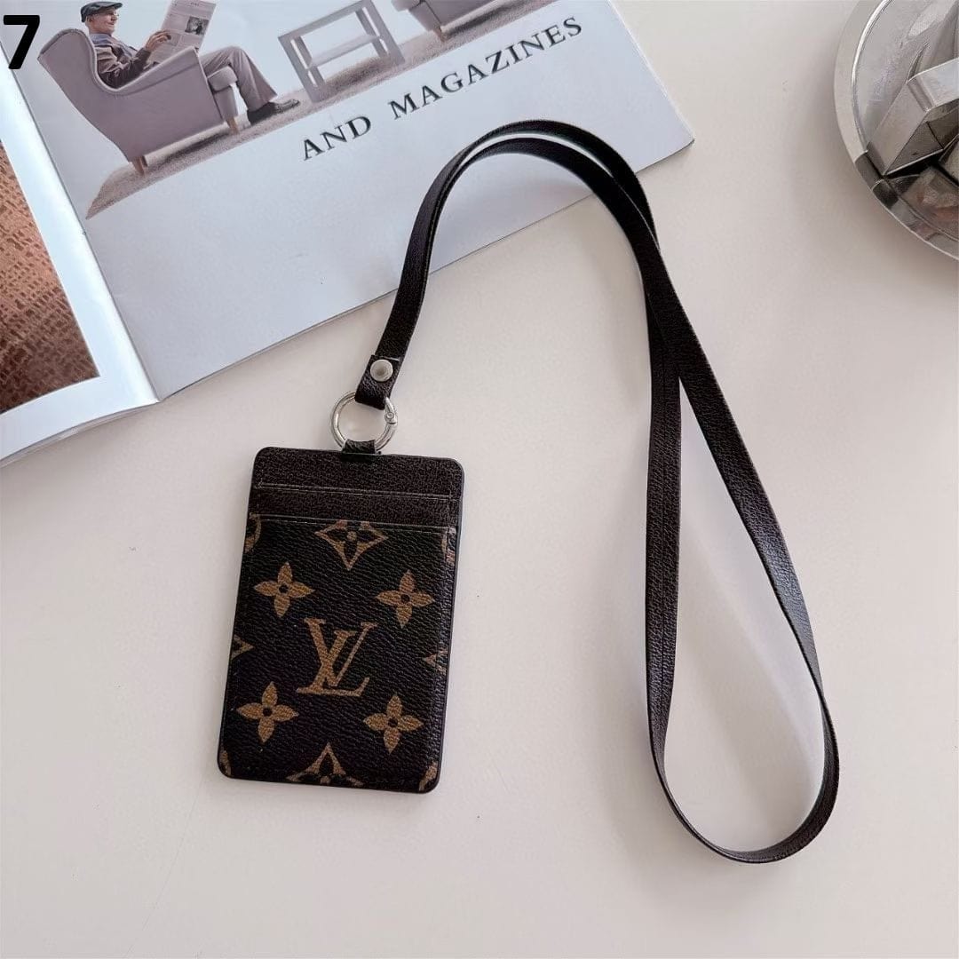 HypedEffects gucci & louis vuitton ID Card Holder with Lanyard