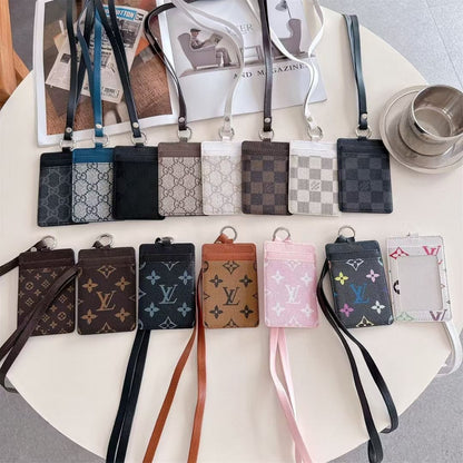 HypedEffects gucci & louis vuitton ID Card Holder with Lanyard