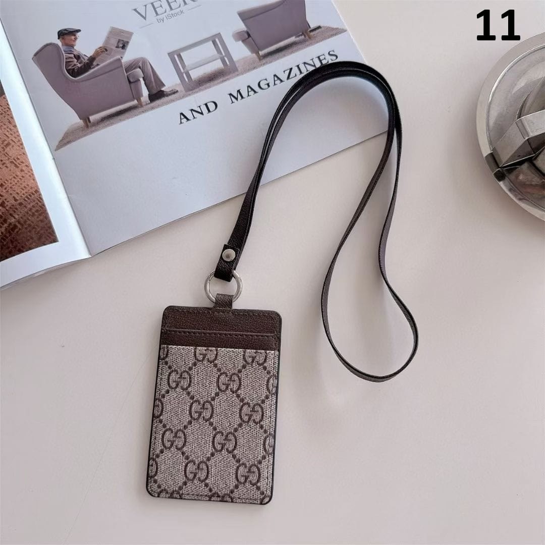 HypedEffects gucci & louis vuitton ID Card Holder with Lanyard