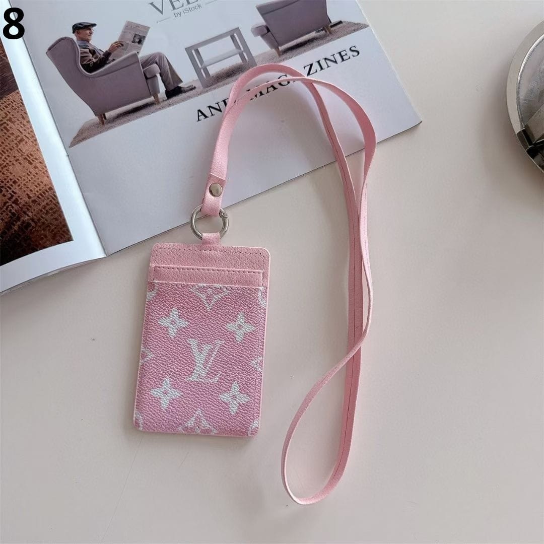 HypedEffects gucci & louis vuitton ID Card Holder with Lanyard