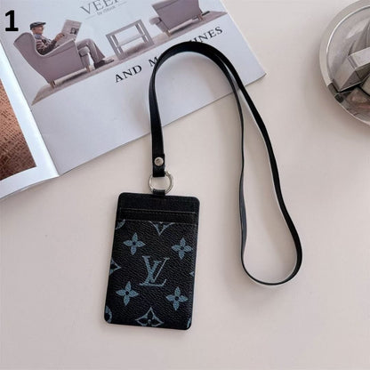 HypedEffects gucci & louis vuitton ID Card Holder with Lanyard