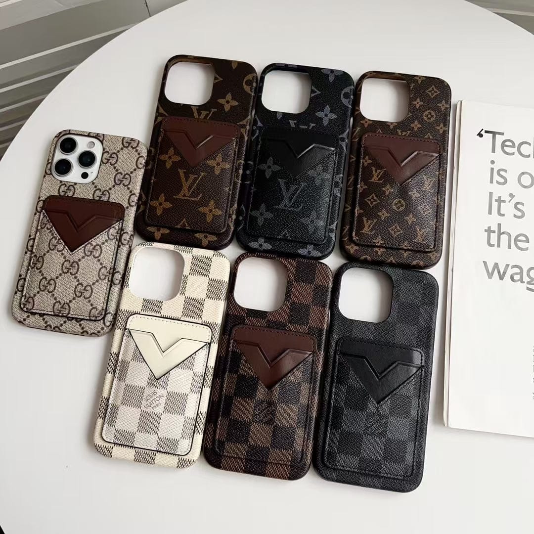 HypedEffects gucci & louis vuitton Monogram Cardholder iPhone Case