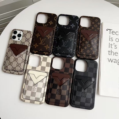 HypedEffects gucci & louis vuitton Monogram Cardholder iPhone Case
