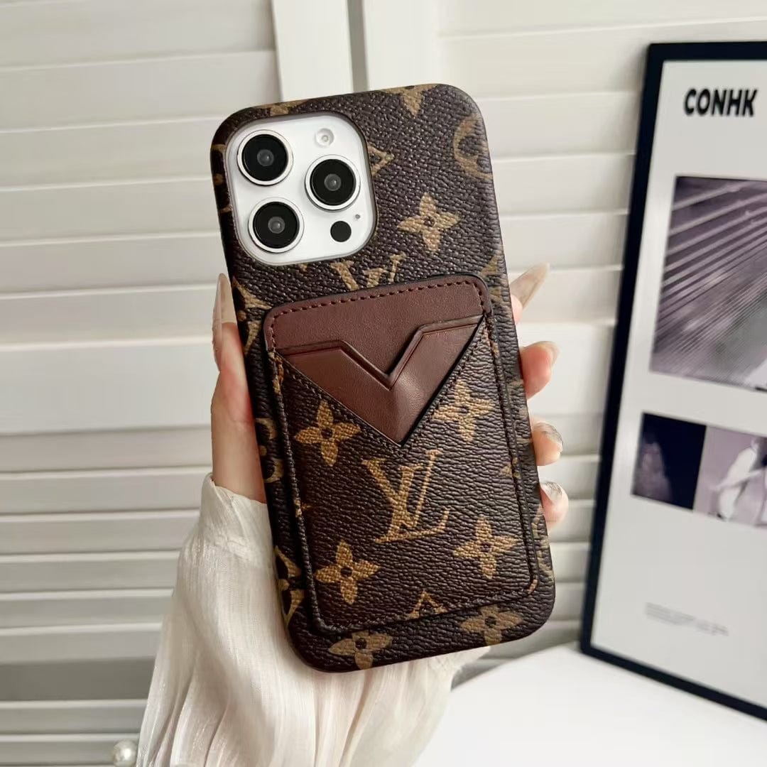 HypedEffects gucci & louis vuitton Monogram Cardholder iPhone Case