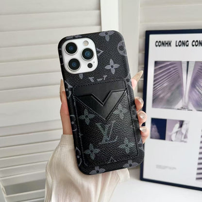 HypedEffects gucci & louis vuitton Monogram Cardholder iPhone Case