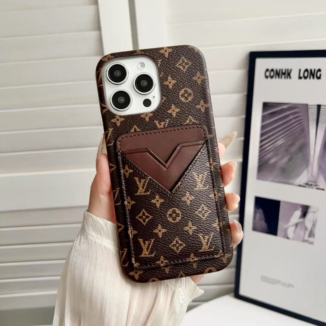 HypedEffects gucci & louis vuitton Monogram Cardholder iPhone Case