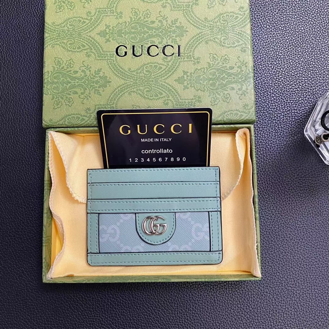 HypedEffects gucci Signature Leather Card Holder Wallet