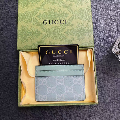 HypedEffects gucci Signature Leather Card Holder Wallet