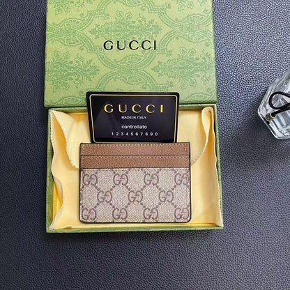 HypedEffects gucci Signature Leather Card Holder Wallet