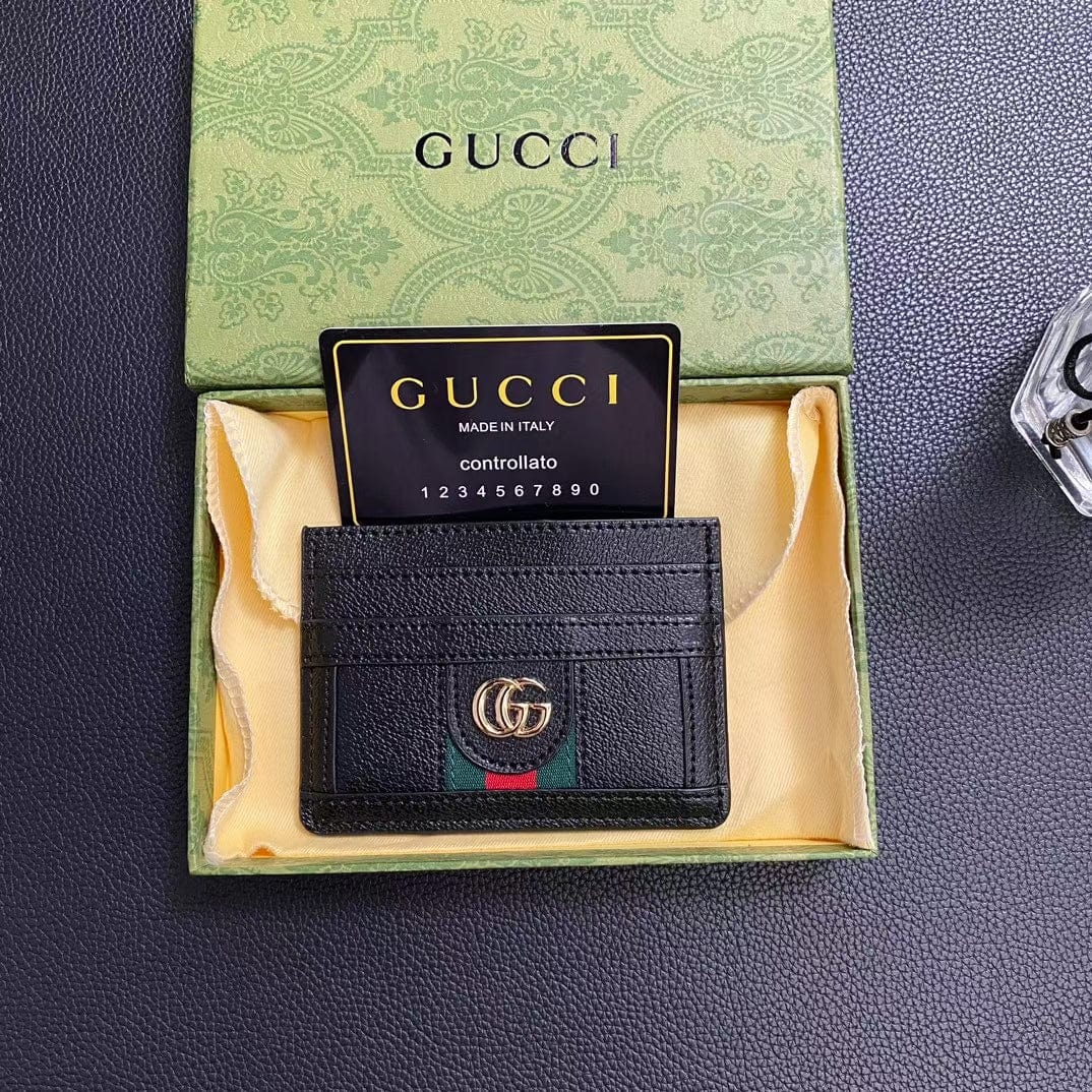 HypedEffects gucci Signature Leather Card Holder Wallet