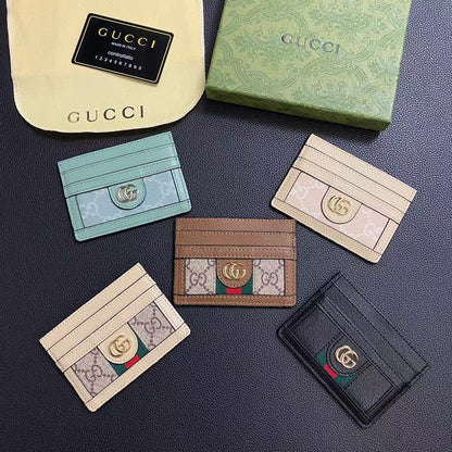 HypedEffects gucci Signature Leather Card Holder Wallet