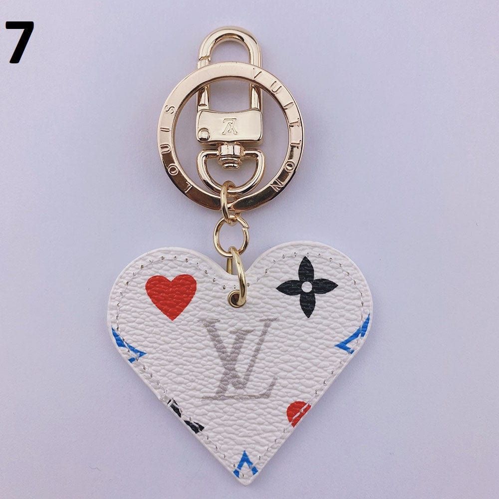 HypedEffects Heart louis vuitton And gucci Keychain | Heart Shaped Keychain