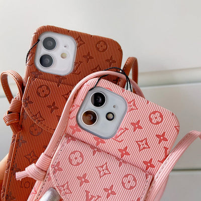 HypedEffects High End Louis Vuitton iPhone Pocket Cases With Straps