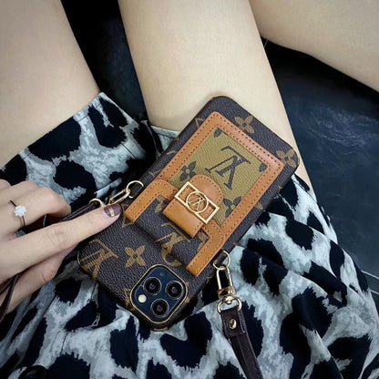 HypedEffects iPhone 17 Pro Max Case With Chain Strap Card Holder