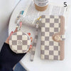 HypedEffects Leather Folio Louis Vuitton And Gucci iPhone Case for iphone 12, iphone 13 + FREE AIRPODS PRO CASE