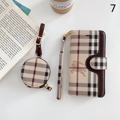 HypedEffects Leather Folio louis vuitton And gucci iPhone Case + FREE AIRPODS PRO CASE