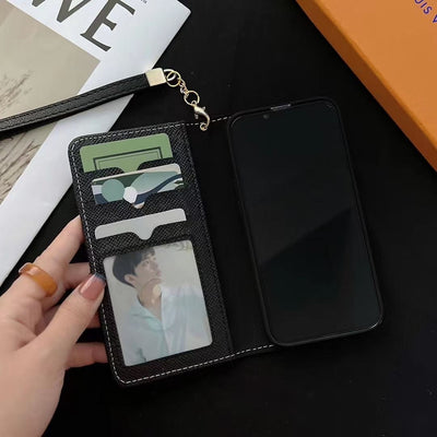 HypedEffects Leather louis vuitton Folio iPhone Cases