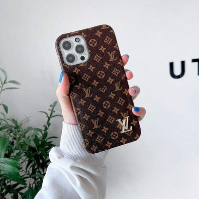 HypedEffects Leather Louis Vuitton Iphone Case