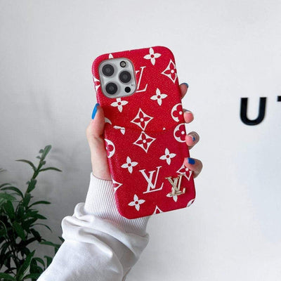 HypedEffects Leather Louis Vuitton Iphone Case